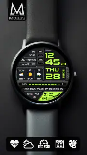 MD339 Digital watch face screenshot 6