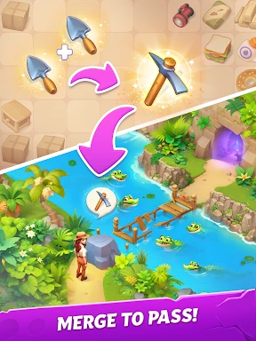 Merge Adventure: Travel Games screenshot