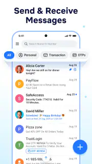 Messages: Text SMS Home screenshot 1