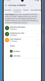 MiChildSupport screenshot 2