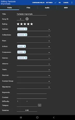 MobileSheets screenshot