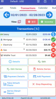 MoBill Budget and Reminder screenshot 6