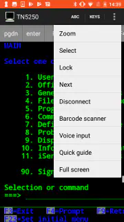 Mocha TN5250 screenshot 3