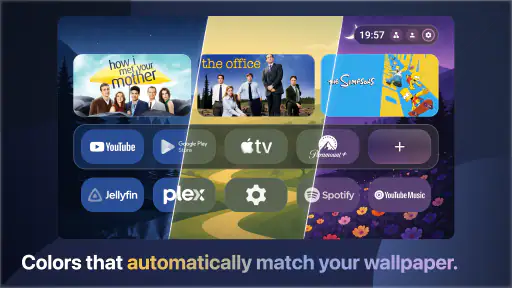 Monet Launcher - Android TV screenshot 1