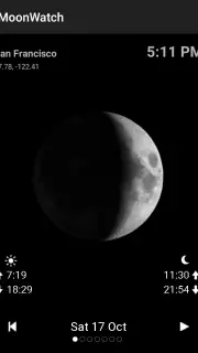 Moon Calendar Watch screenshot 1