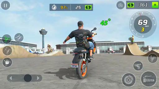 Moto Bike Stunt Wheelie Game screenshot 3
