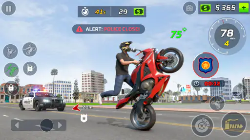 Moto Bike Stunt Wheelie Game screenshot 6