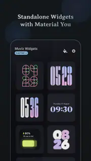Muviz Widgets: Clock, Music., screenshot 1