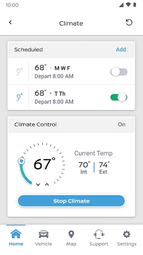 MyNISSAN® screenshot