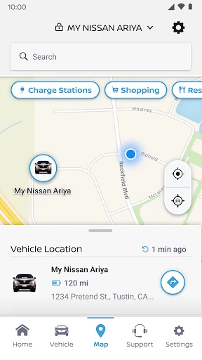 MyNISSAN® screenshot