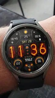 Nixie Digital - Wear OS Face screenshot 4