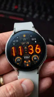 Nixie Digital - Wear OS Face screenshot 5