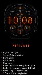 Nixie Digital - Wear OS Face screenshot 7