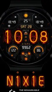 Nixie Digital - Wear OS Face screenshot 8