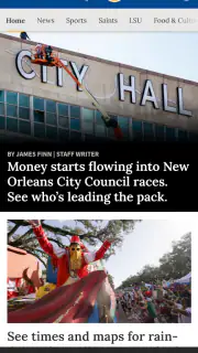 NOLA.com screenshot 1