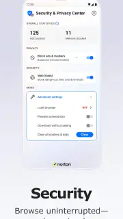 Norton Private Browser screenshot 1