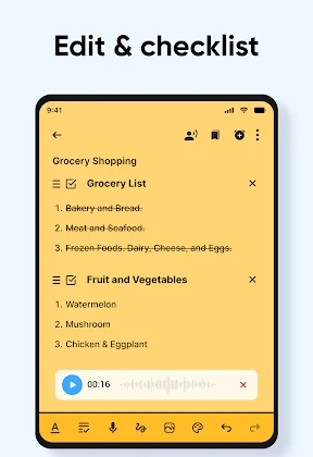 Notepad, Notebook, Notes app screenshot
