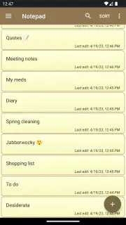 Notepad - simple notes screenshot 1