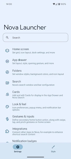 Nova Launcher screenshot