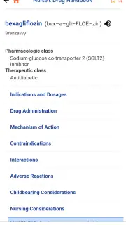 Nurse's Drug Handbook screenshot 2