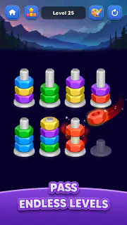 Nut Sort: Color Match Game screenshot 2