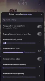 Octopi Launcher • Home Screens screenshot 8