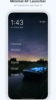 Olauncher. Minimal AF Launcher screenshot 1