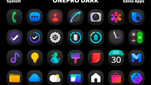 OnePro (Dark) - Icon Pack screenshot 2