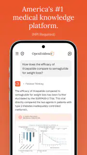OpenEvidence screenshot 1
