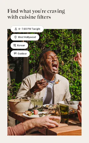 OpenTable screenshot