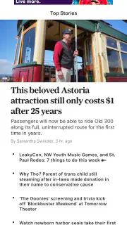 OregonLive.com screenshot 1