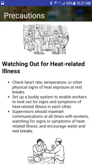 OSHA NIOSH Heat Safety Tool screenshot 3