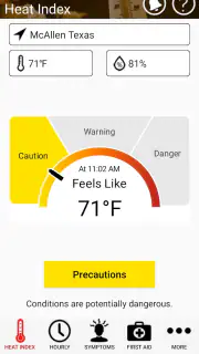 OSHA NIOSH Heat Safety Tool screenshot 6