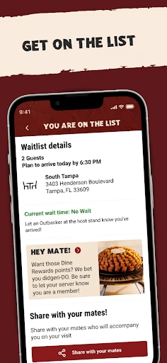 Outback Steakhouse screenshot