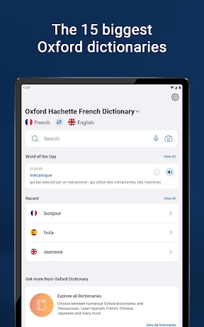 Oxford Dictionary & Thesaurus screenshot