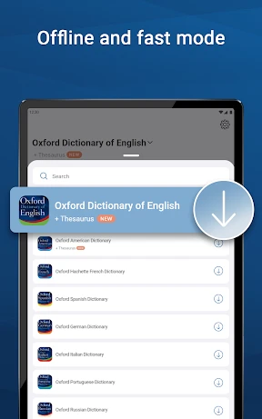 Oxford Dictionary & Thesaurus screenshot