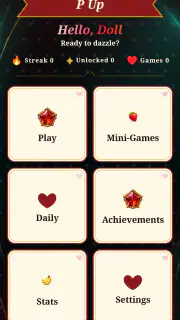 P Up: Fashion Trivia & Games screenshot 1