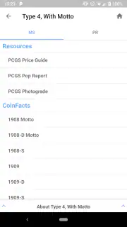 PCGS CoinFacts - U.S. Coin Val screenshot 5