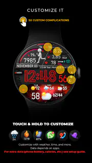 PER23 Digital Watch Face screenshot 5
