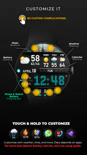PER8 Digital Watch Face screenshot 5
