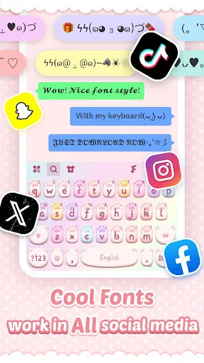 Pink Cute Hippo Theme screenshot