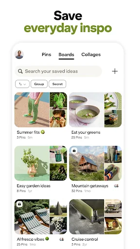Pinterest screenshot
