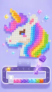 Pixel Gem Loop: Gem Coloring screenshot 2