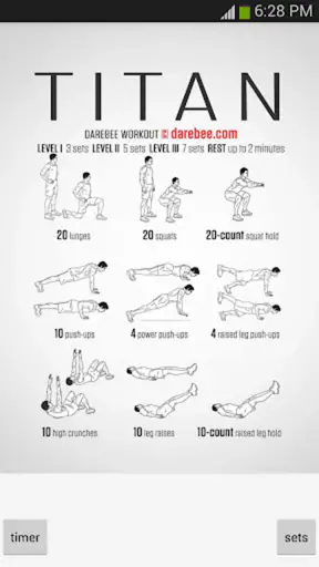 Pocket Workouts Champion V2 screenshot