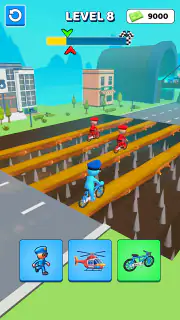 Police Car Shape Shifting Race screenshot 3