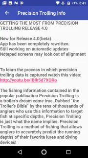 Precision Trolling Data screenshot 2