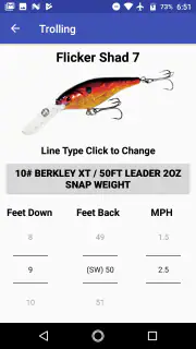 Precision Trolling Data screenshot 7