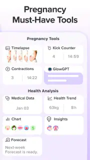 Pregnancy Tracker App | Glow screenshot 3