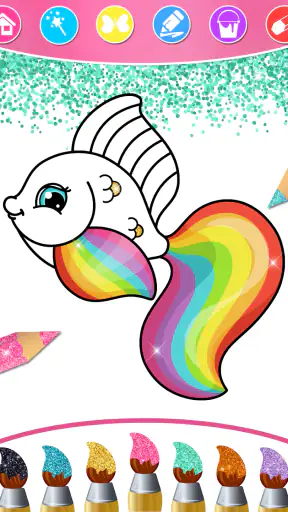 Princess Coloring Book & Games screenshot