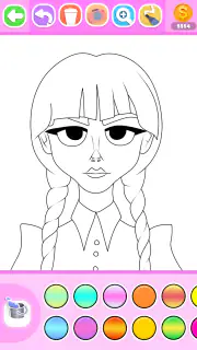 Princess Coloring Book Glitter screenshot 3